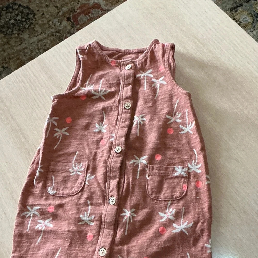 Kids One-Piece Sleeveless Rompers Pack - Lime Green & Rust - Picture 2 of 12